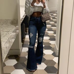 W FREE CHRISTMAS GIFT high waisted bell bottoms